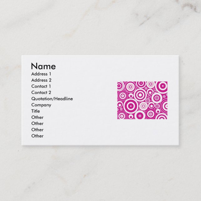 Circles Business Card (Front)