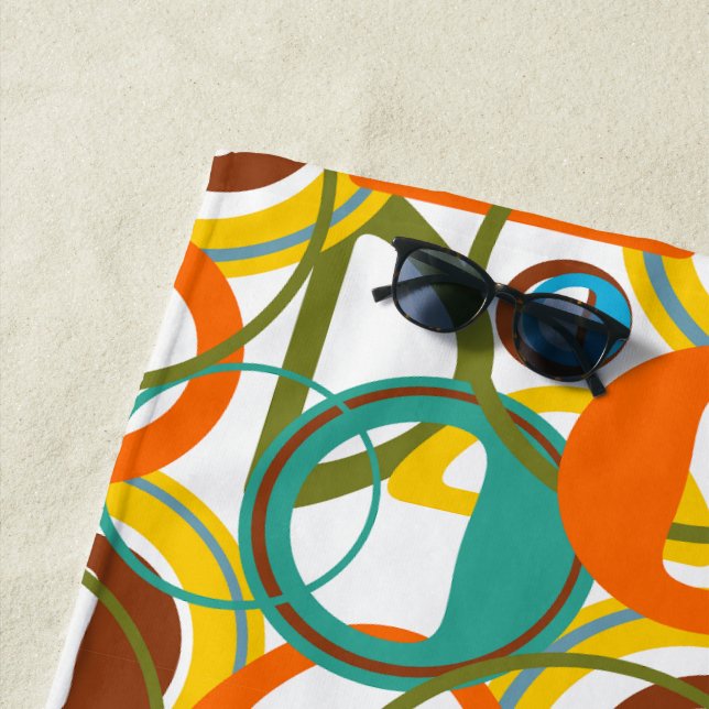 Circles, Circles  Beach Towel (In Situ)