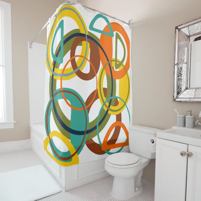 Circles, Circles  Shower Curtain (In Situ)