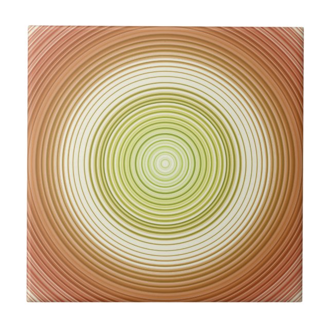 Circles - citrus colours tile (Front)