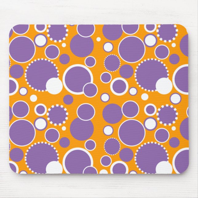 Circles & Dots Mouse Pad (Front)