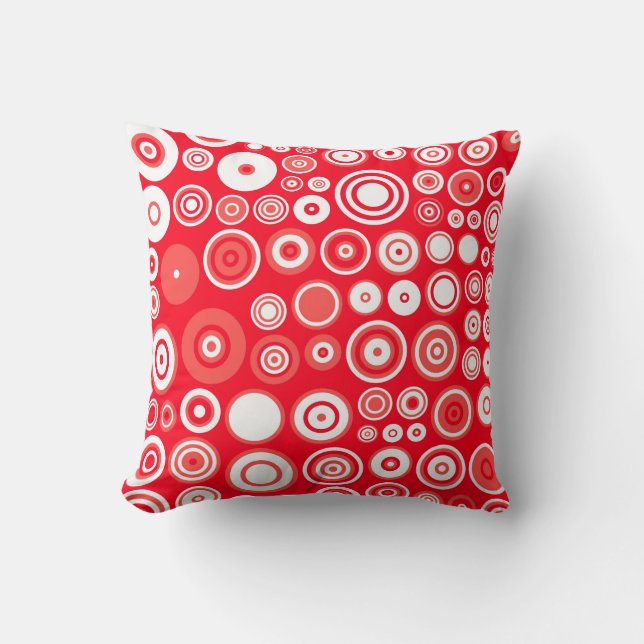 Circles Fashion Retro Pattern Art Design Abstract Cushion (Front)