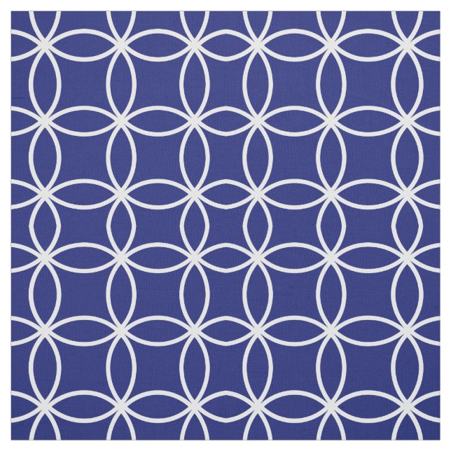 Circles fretwork pattern  fabric (Swatch)