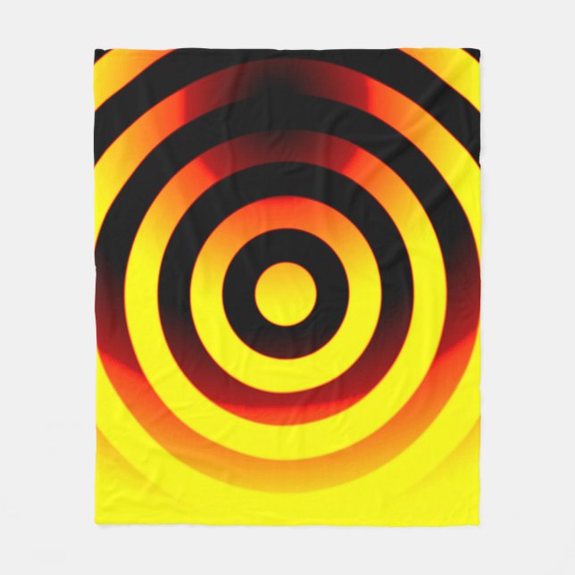 circles geometric backgrounds pattern in coloured  fleece blanket (Front)