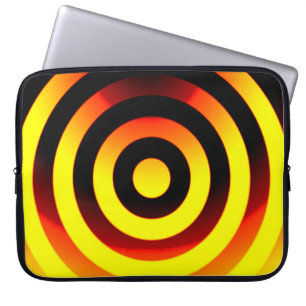 circles geometric backgrounds pattern in coloured laptop sleeve