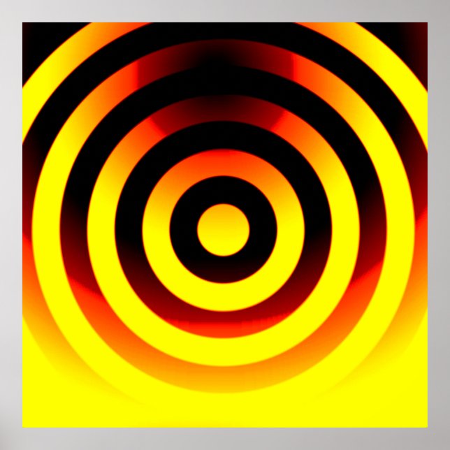 circles geometric backgrounds pattern in coloured  poster (Front)