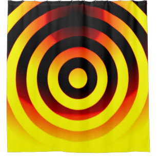 circles geometric backgrounds pattern in coloured shower curtain