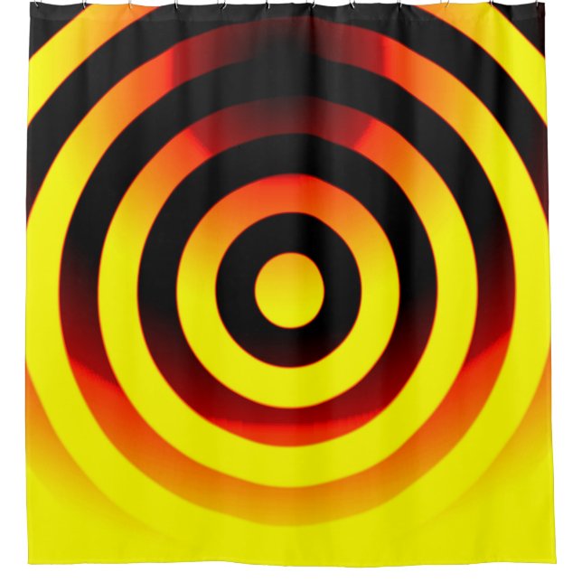circles geometric backgrounds pattern in coloured  shower curtain (Front)