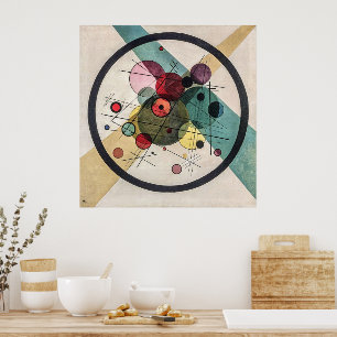 Circles in a Circle - Wassily Kandinsky Modern Art Poster