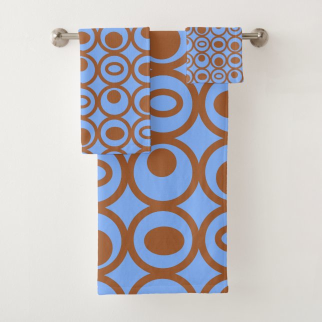 Circles in Circles Bath Towel Set (Insitu)