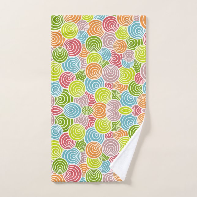 Circles in Circles Hand Towel (Hand Towel)