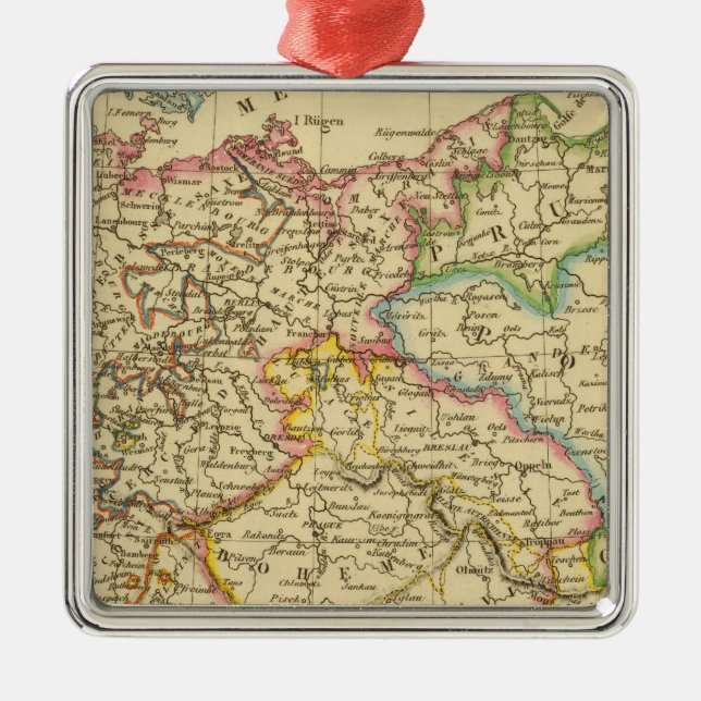 Circles in Germany by 1789 Metal Tree Decoration (Front)