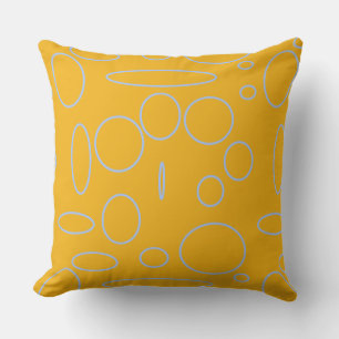 Circles Loops on Orange Cushion