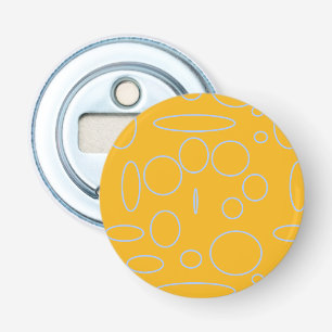 Circles Loops on Orange Geometric Bottle Opener