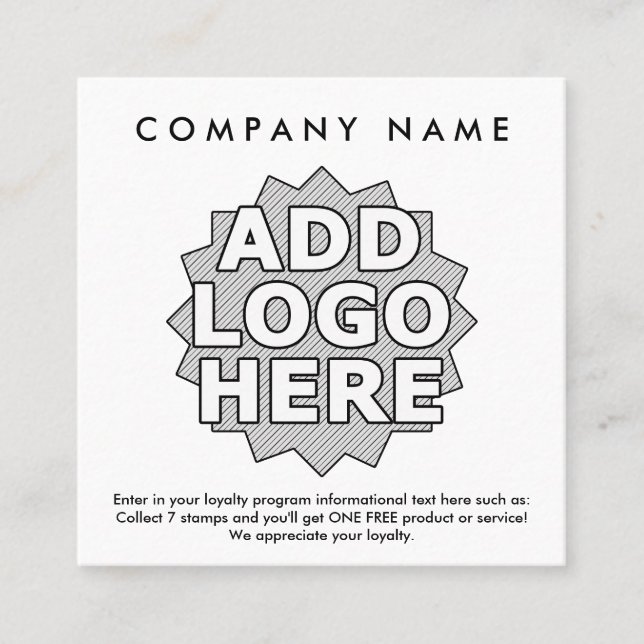 circles loyalty rewards square card (Front)