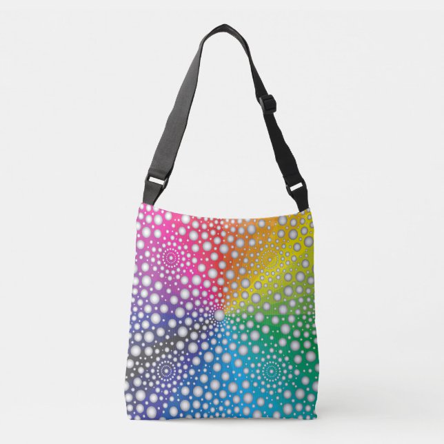 Circles Mandala 2 Crossbody Bag (Front)