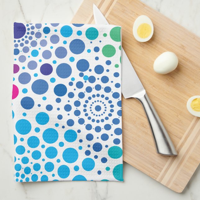 Circles Mandala 3 Tea Towel (Quarter Fold)