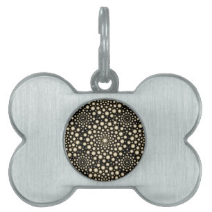 Circles Mandala Pet ID Tag