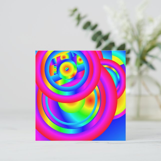 Circles of Colour  Card (Standing Front)