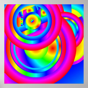 Circles of Colour Poster