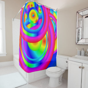 Circles of Colour Shower Curtain