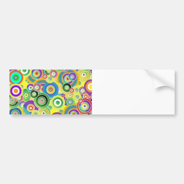 Circles of Colours Bumper Sticker (Front)