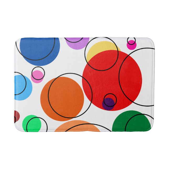 Circles of Fun Bath Mat (Front)