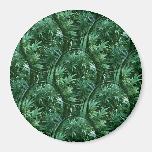 Circles of Leaves..... Magnet (Front)