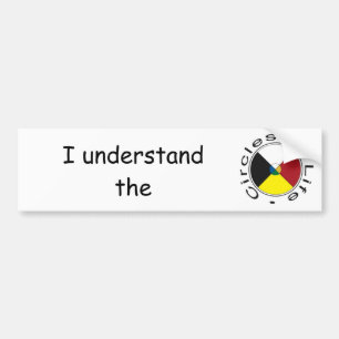 Circles of Life Understanding 4 Seasons Bumper Sticker