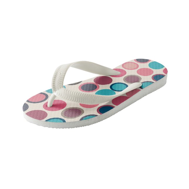 Circles of the Horizon 3  Kid's Jandals (Angled)