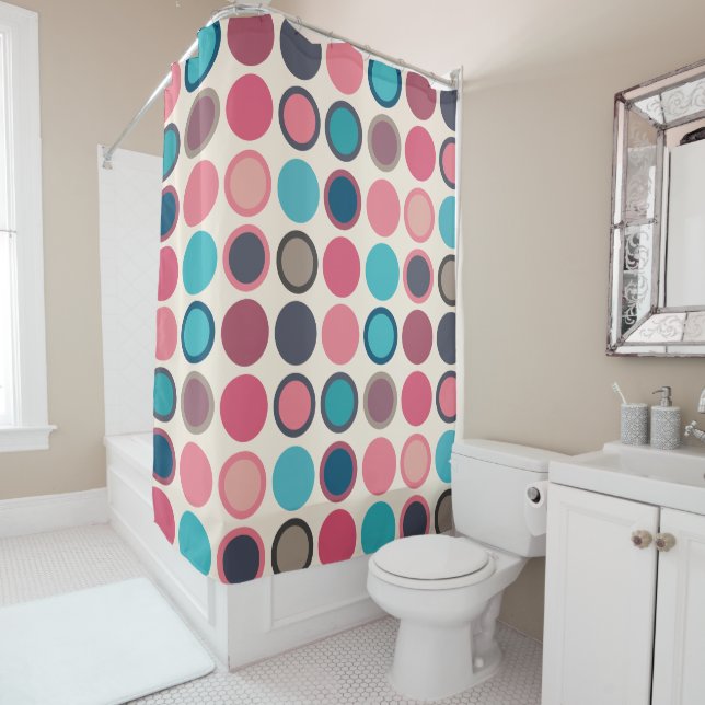 Circles of the Horizon 3  Shower Curtain (In Situ)