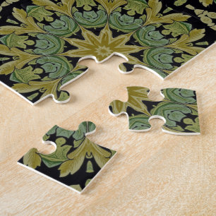 Circles Off Ailanthus Leaves On Black Jigsaw Puzzle
