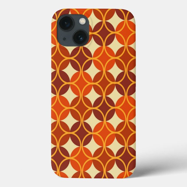Circles on Circles - Brown and Beige Case-Mate iPhone Case (Back)