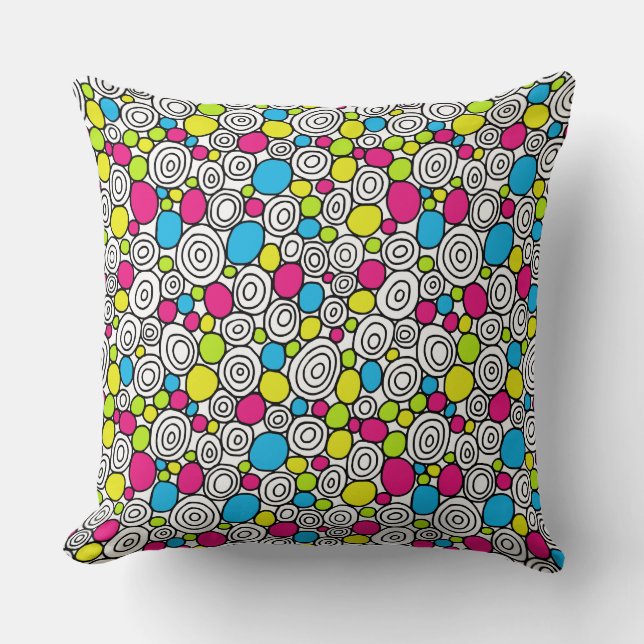 Circles Pattern 210819 - Colours 01 Cushion (Front)