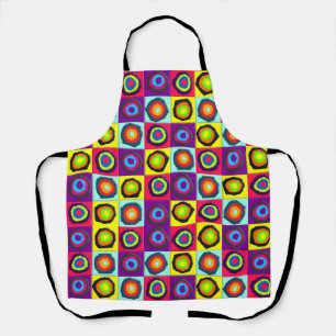 circles pattern apron