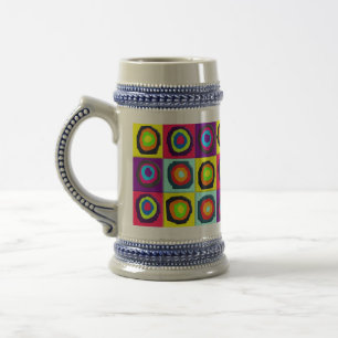 circles pattern  beer stein