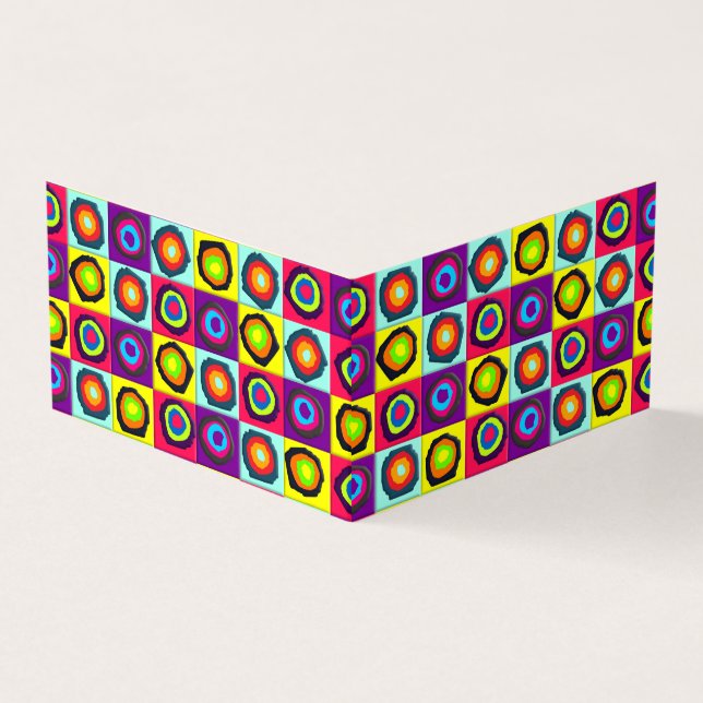 Circles pattern business card (Outside)