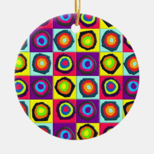 circles pattern   ceramic tree decoration