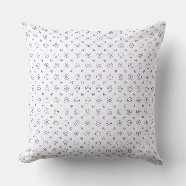 circles pattern design 55 cushion (Front)