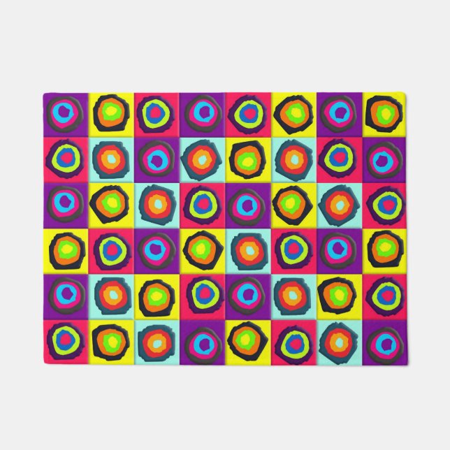 circles pattern  doormat (Front)
