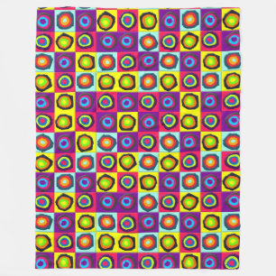 circles pattern fleece blanket