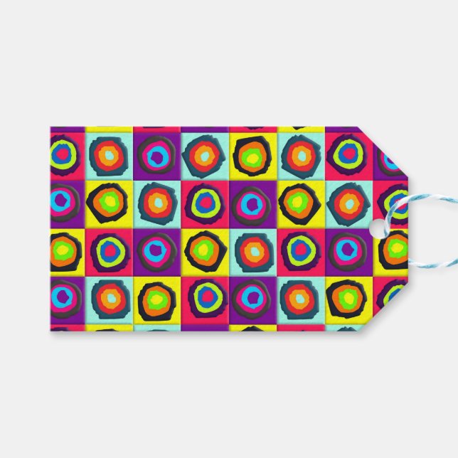 circles pattern  gift tags (Front (Horizontal))