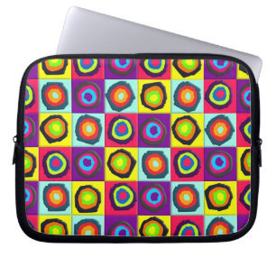 circles pattern laptop sleeve