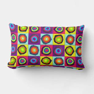 circles pattern lumbar cushion