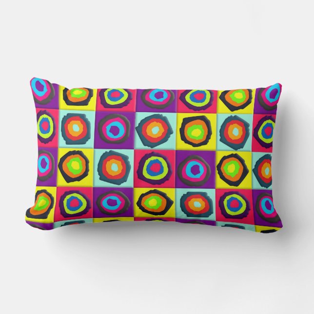 circles pattern  lumbar cushion (Front)