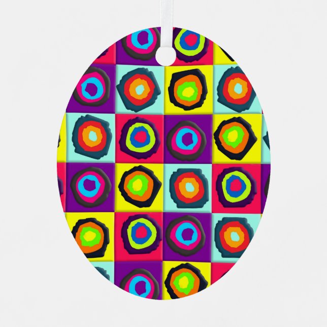 circles pattern  metal tree decoration (Front)