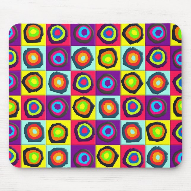 circles pattern mouse pad (Front)
