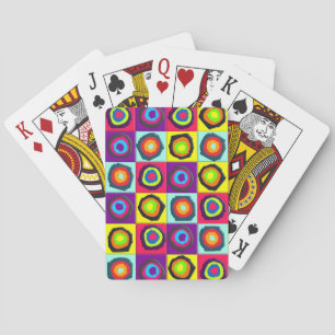 circles pattern playing cards
