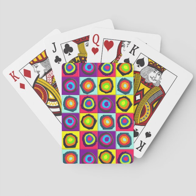 circles pattern playing cards (Back)