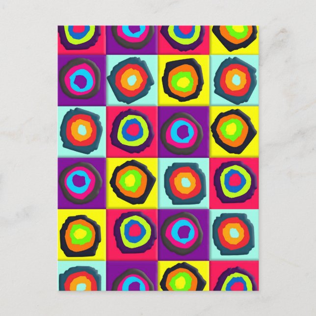 circles pattern postcard (Front)